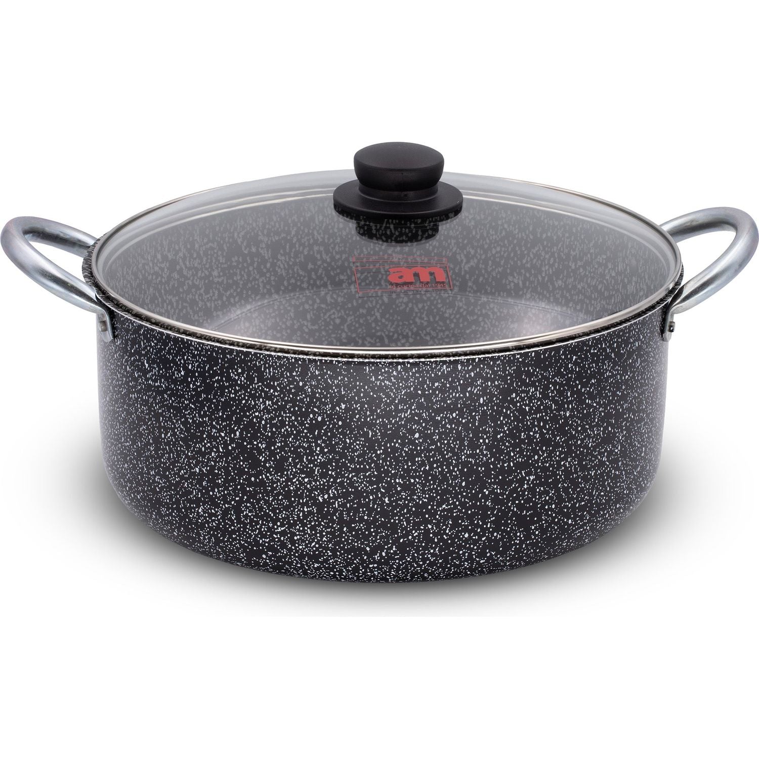 ACCADEMIA MUGNANO - Casseruola 2 manici con coperchio in vetro Linea Maxima - diametro 26 cm